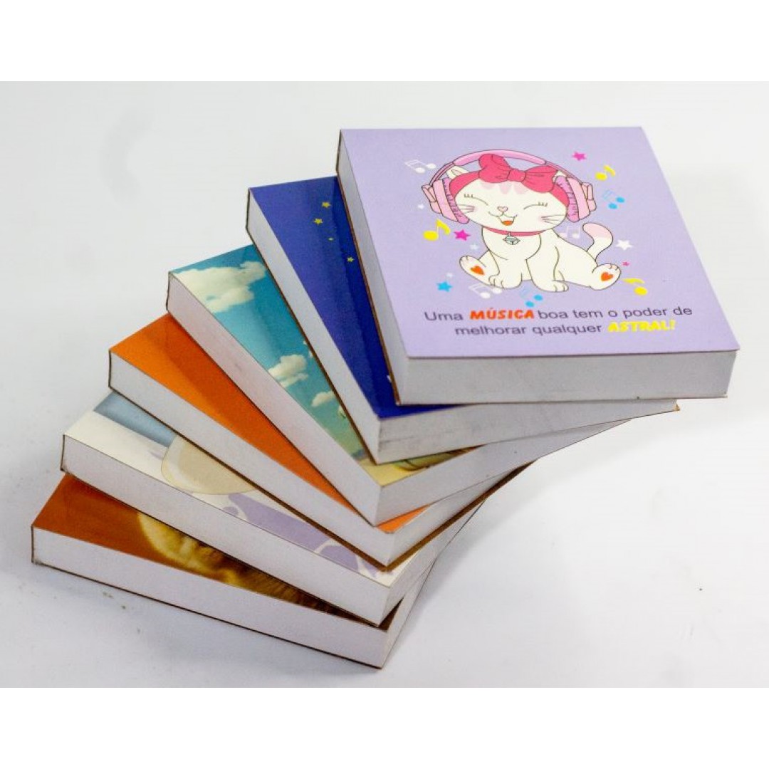 BLOCOS DE ANOTAÇÕES 90 x 78 mm FLORES/ANIMAIS (KIT 15 UN) - VALOR UNITÁRIO R$ 3,30 - R$ 2,90