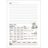 Agenda Escolar Berçário Miolo Com 100 Folhas  Impressão 1 Cor (Preto)