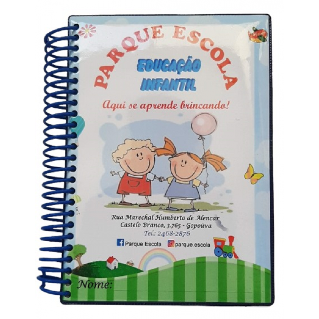 Agenda Escolar Berçário Miolo Com 100 Folhas  Impressão Colorida