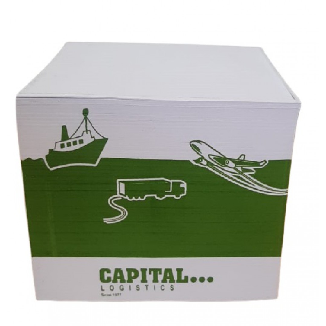 BLOCO DE ANOTAÇÕES CUBO GRANDE PERSONALIZADO TAMANHO 9,0x9,0x7,5 CM