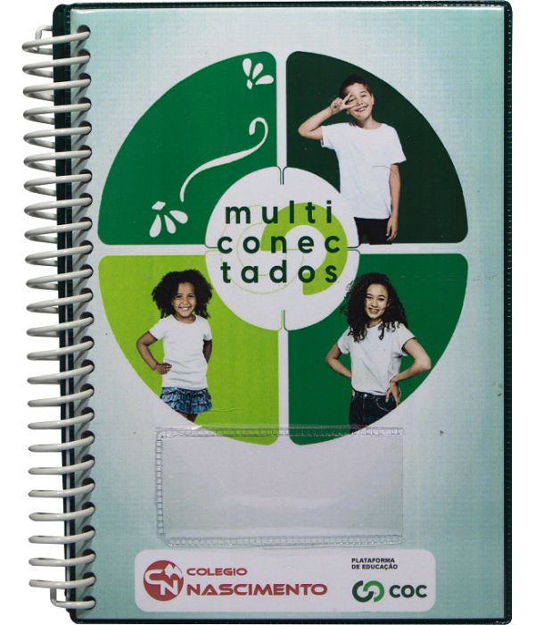 Agenda Escolar Fundamental Miolo Com 100 Folhas  Impressão 1 Cor (Preto) Modelo 1