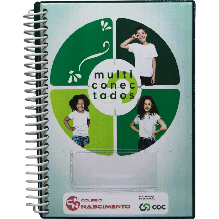 Agenda Escolar Fundamental Miolo Com 100 Folhas  Impressão 1 Cor (Preto) Modelo 1