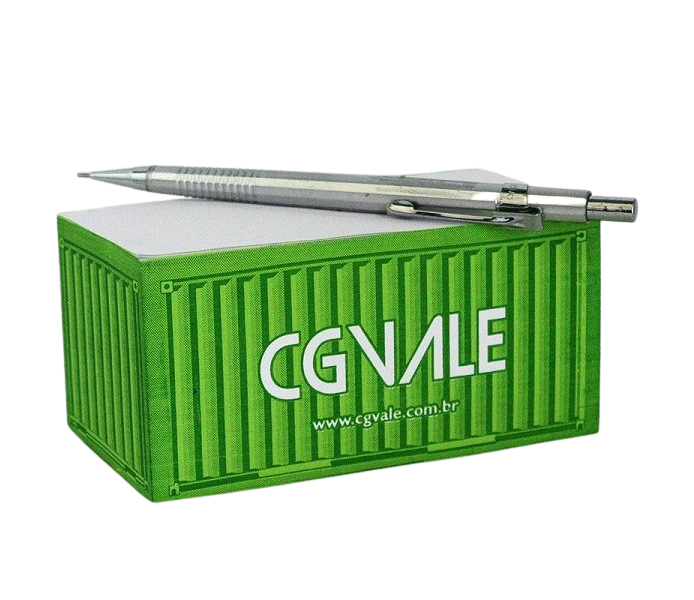 BLOCO DE ANOTAÇÕES PERSONALIZADO CONTAINER 