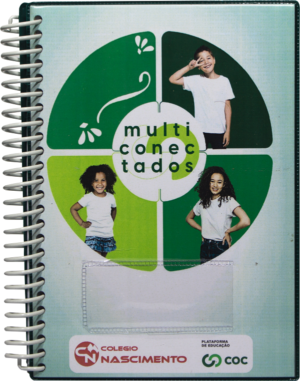 Agenda Escolar Fundamental Miolo Com 100 Folhas  Impressão 1 Cor (Preto) Modelo 1